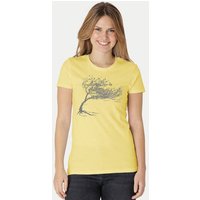 Peaces.bio - handbedruckte Biomode Bio-Damen-T-Shirt "Windy Tree"