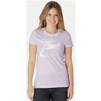 Peaces.bio - handbedruckte Biomode Bio-Damen-T-Shirt "Windy Tree"