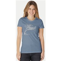 Peaces.bio - handbedruckte Biomode Bio-Damen-T-Shirt "Windy Tree"