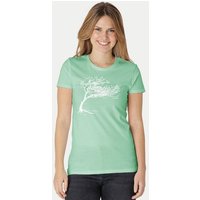 Peaces.bio - handbedruckte Biomode Bio-Damen-T-Shirt "Windy Tree"