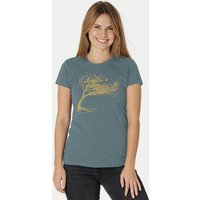 Peaces.bio - handbedruckte Biomode Bio-Damen-T-Shirt "Windy Tree"