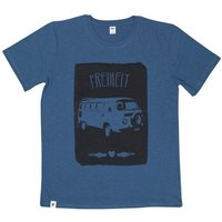 päfjes Bus Freiheit Vanlife - Fair gehandeltes Männer T-Shirt - Slub