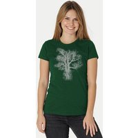 Peaces.bio - handbedruckte Biomode Damen Biobaumwoll T-Shirt Chestnut