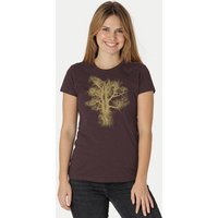 Peaces.bio - handbedruckte Biomode Damen Biobaumwoll T-Shirt Chestnut