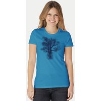 Peaces.bio - handbedruckte Biomode Damen Biobaumwoll T-Shirt Chestnut