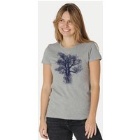 Peaces.bio - handbedruckte Biomode Damen Biobaumwoll T-Shirt Chestnut