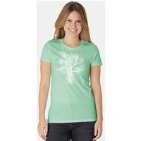 Peaces.bio - handbedruckte Biomode Damen Biobaumwoll T-Shirt Chestnut