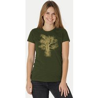 Peaces.bio - handbedruckte Biomode Damen Biobaumwoll T-Shirt Chestnut