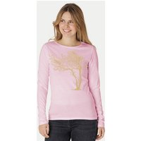 Peaces.bio - handbedruckte Biomode Bio-Damen-Langarmshirt "Fancy Tree"