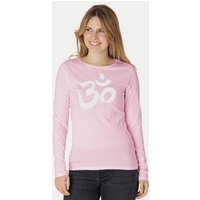 Peaces.bio - handbedruckte Biomode Bio-Damen-Langarmshirt "OM"