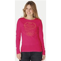 Peaces.bio - handbedruckte Biomode Bio-Damen-Langarmshirt "Weltenesche"