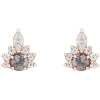 Eppi Ohrringe mit Salt and Pepper Diamanten und Moissaniten Kruno
