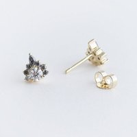 Eppi Ohrringe mit Moissaniten und Salt and Pepper Diamanten Kruno