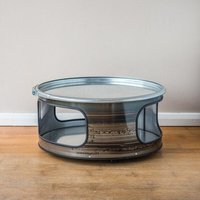 Lockengelöt Couchtisch aus einem Hamburger Ölfass - Little Bob verschiedene Farben Lockengelöt Couchtisch aus einem Hamburger Ölfass - Little Bob verschiedene Farben