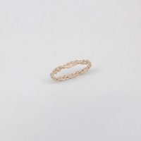 fejn jewelry Ring 'braided' geflochtener Ring aus Silber/vergoldet