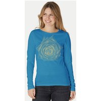 Peaces.bio - handbedruckte Biomode Bio-Damen-Langarmshirt Rose
