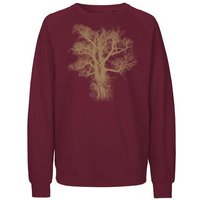 Peaces.bio - handbedruckte Biomode Bio Damen Sweatshirt Loose Fit Chestnut