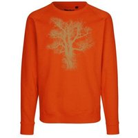Peaces.bio - handbedruckte Biomode Bio Damen Sweatshirt Loose Fit Chestnut