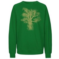 Peaces.bio - handbedruckte Biomode Bio Damen Sweatshirt Loose Fit Chestnut