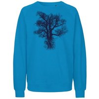 Peaces.bio - handbedruckte Biomode Bio Damen Sweatshirt Loose Fit Chestnut