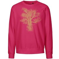 Peaces.bio - handbedruckte Biomode Bio Damen Sweatshirt Loose Fit Chestnut