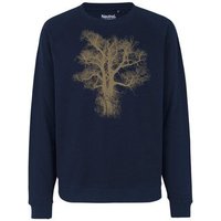 Peaces.bio - handbedruckte Biomode Bio Damen Sweatshirt Loose Fit Chestnut