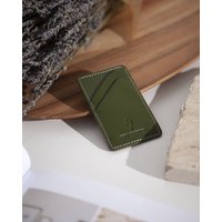 City Border Mini Cardholder Pulau aus Kaktusleder – ultraflach
