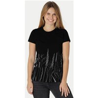 Peaces.bio - handbedruckte Biomode Damen Fit T-Shirt Gräservielfalt