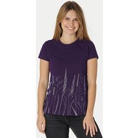 Peaces.bio - handbedruckte Biomode Damen Fit T-Shirt Gräservielfalt