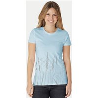 Peaces.bio - handbedruckte Biomode Damen Fit T-Shirt Gräservielfalt