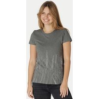 Peaces.bio - handbedruckte Biomode Damen Fit T-Shirt Gräservielfalt