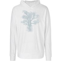 Peaces.bio - handbedruckte Biomode Damen Jersey-Hoodie Chestnut