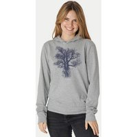 Peaces.bio - handbedruckte Biomode Damen Jersey-Hoodie Chestnut