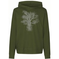 Peaces.bio - handbedruckte Biomode Damen Jersey-Hoodie Chestnut