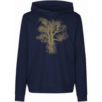 Peaces.bio - handbedruckte Biomode Damen Jersey-Hoodie Chestnut