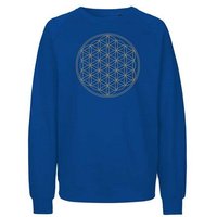 Peaces.bio - handbedruckte Biomode Bio Damen Sweatshirt Loose Fit Die Blume des Lebens
