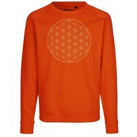 Peaces.bio - handbedruckte Biomode Bio Herren Sweatshirt Die Blume des Lebens