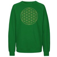 Peaces.bio - handbedruckte Biomode Bio Herren Sweatshirt Die Blume des Lebens