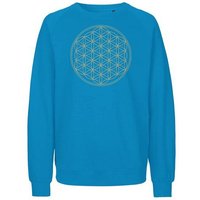 Peaces.bio - handbedruckte Biomode Bio Herren Sweatshirt Die Blume des Lebens