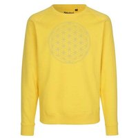 Peaces.bio - handbedruckte Biomode Bio Herren Sweatshirt Die Blume des Lebens