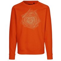 Peaces.bio - handbedruckte Biomode Bio Damen Sweatshirt Loose Fit Rose