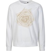 Peaces.bio - handbedruckte Biomode Bio Damen Sweatshirt Loose Fit Rose