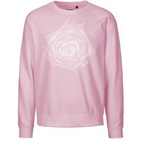 Peaces.bio - handbedruckte Biomode Bio Damen Sweatshirt Loose Fit Rose
