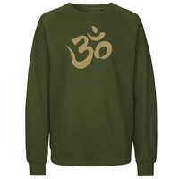Peaces.bio - handbedruckte Biomode Bio Damen Sweatshirt Loose Fit Om