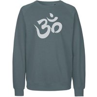 Peaces.bio - handbedruckte Biomode Bio Damen Sweatshirt Loose Fit Om