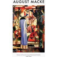 Photocircle Poster / Leinwandbild - August Macke: Frau vor einem Fenster - Ausstellungsposter