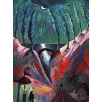 Photocircle Poster / Leinwandbild - Marianne von Werefkin: Phantastische Nacht (1917)