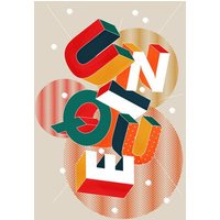 Photocircle Poster / Leinwandbild - UNIQUE - 3D Letters