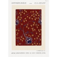 Photocircle Poster / Leinwandbild - E. A. Séguy: Jugendstil-Blumenmuster Samarkande