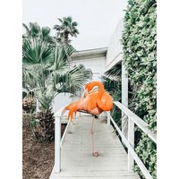 Photocircle Poster / Leinwandbild - Flamingo Beach House